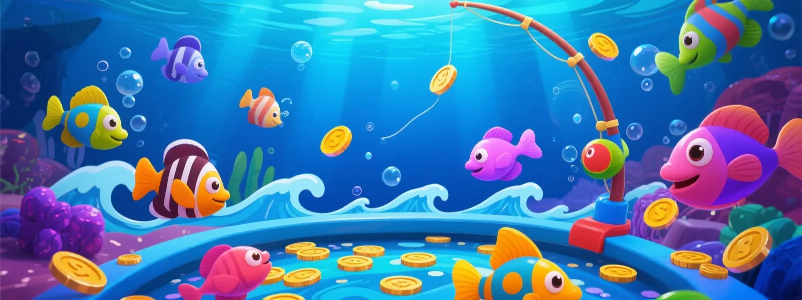 捕鱼大作战 单机版 - 海底世界插画